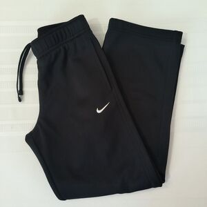 Nike Black Joggers with White Swoosh